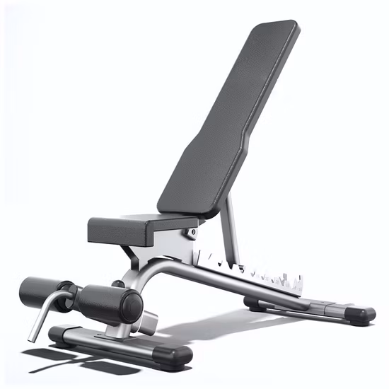 Banc de musculation avec haltères pliables et réglables, commercial, avec inclinaison et déclin, exercice plat