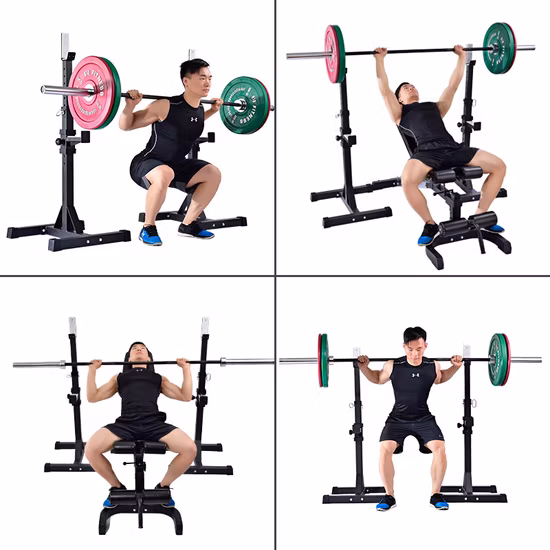 Usine Gym Fitness Equipment Fabrication de poids de levage Prix de gros Équipement de force Gym Levage Squat Split Rack Entraîneur fonctionnel